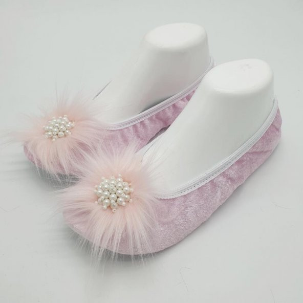 Taşlı Ev Babeti Ve Patik Pudra renk - 2