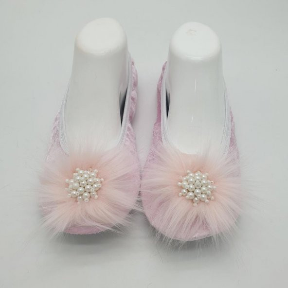 Taşlı Ev Babeti Ve Patik Pudra renk - 4