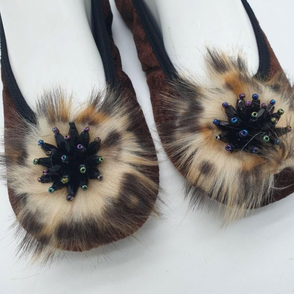 Taşlı Ev Babeti Ve Patik Kahve Renk - 3