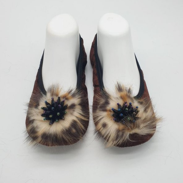 Taşlı Ev Babeti Ve Patik Kahve Renk - 4