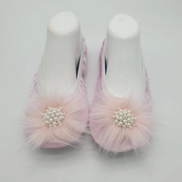 Taşlı Ev Babeti Ve Patik Pudra renk - 8