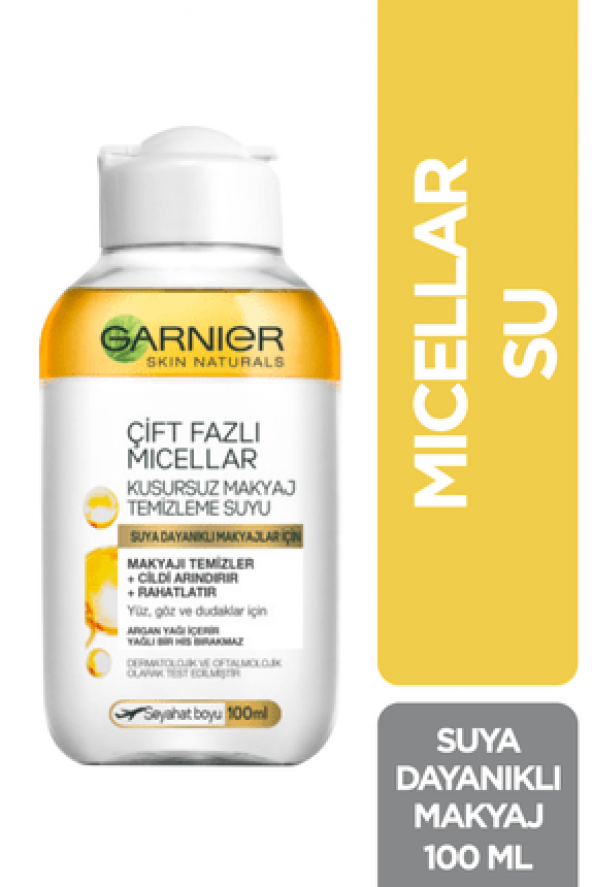 GARNIER  MİCELLAR ÇİFT FAZLI MAKYAJ TEMİZLEYİCİ 100 ML