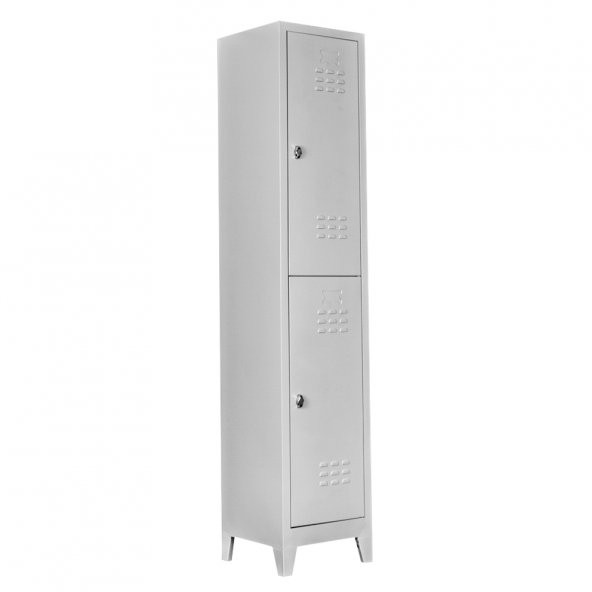 Jessan Ofis Tekli Yarım Kapılı Soyunma Dolabı Gri - Resim 2