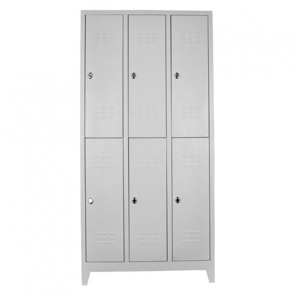 Jessan Ofis 6 Lı Eko Soyunma Dolabı Gri