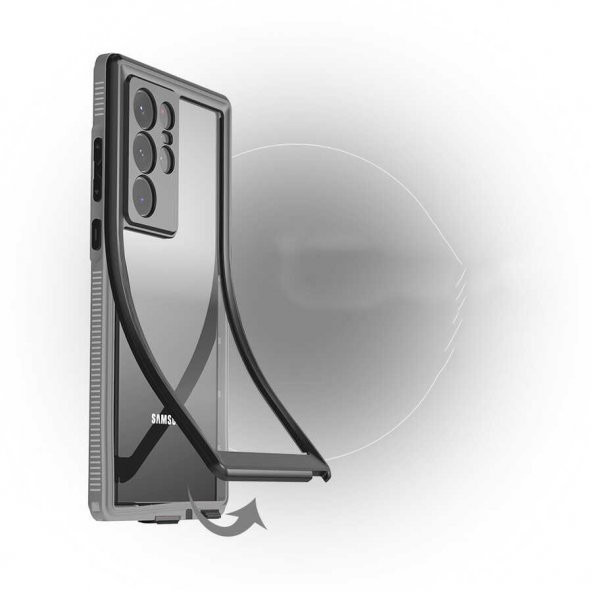 Samsung Galaxy S22 Ultra Kılıf Su Geçirmez Toz Korumalı Tam Koruma Kılıf - 6