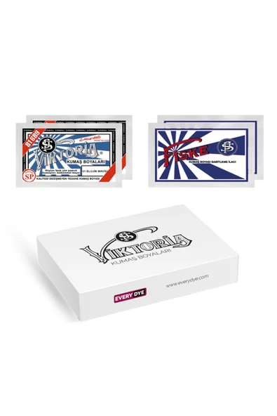 Blujin 61 Mavisi Renk Kumaş Boyası 2 Adet +  Fiske Sabitleme  2 Adet ürün görseli 1