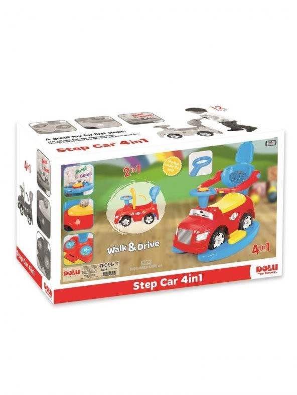 Dolu Oyuncak Factory Step İlk Arabam 4ü 1 Arada 8035 - 4