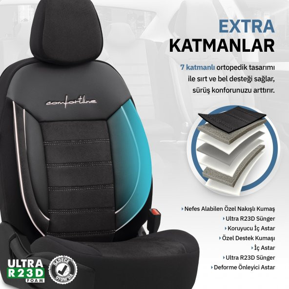 Otom Comfortline Design Premium Oto Koltuk Kılıfı - 6