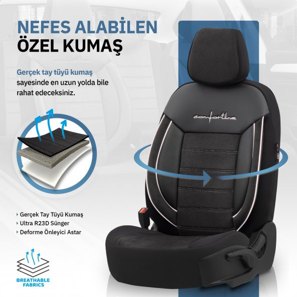 Otom Comfortline Design Premium Oto Koltuk Kılıfı - 8
