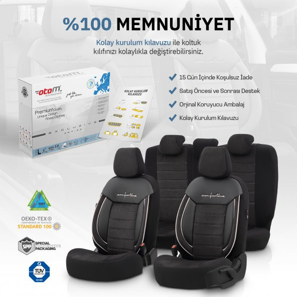 Otom Comfortline Design Premium Oto Koltuk Kılıfı - 12