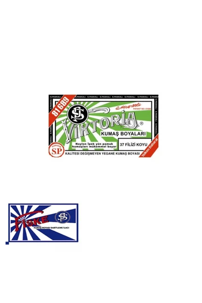 Viktoria Kumaş Boyası FİLİZİ KOYU 1pk+fiske Sabitleme 1pk ürün görseli 1