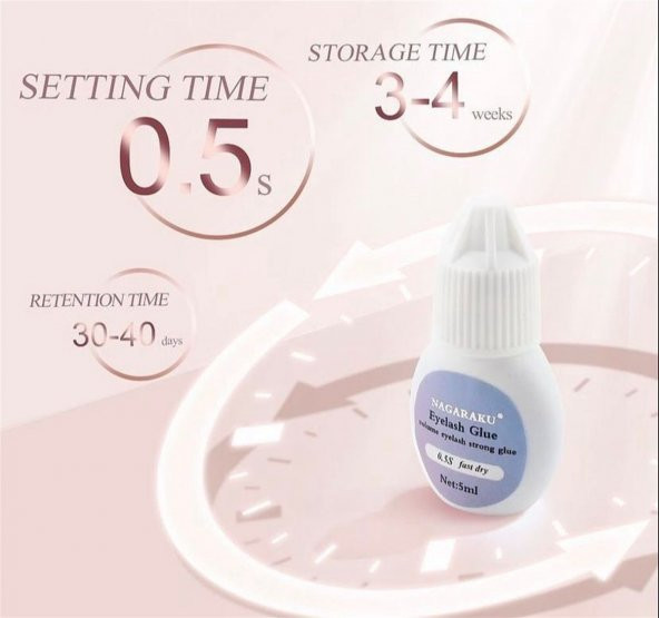 NAGARAKU MEGA HOLD İPEK KİRPİK YAPIŞTIRICI 5 ML - 2