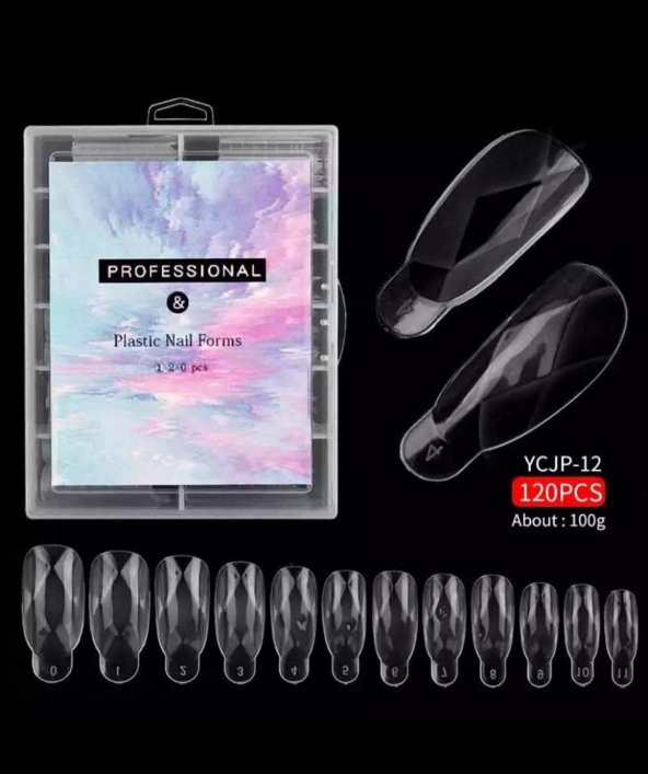 ELLEA NAİL 120Lİ OVAL POLY GEL TİPS KALIP FORM