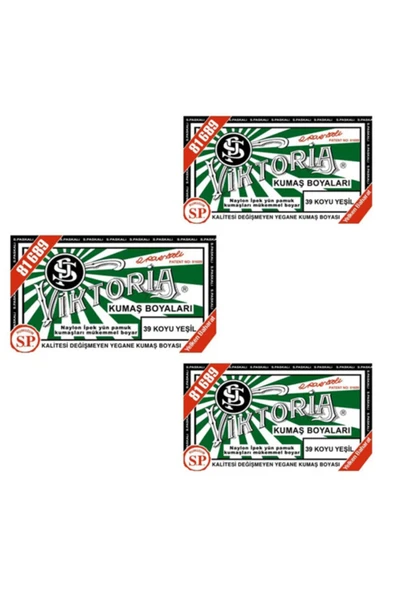 Koyu Yeşil Kumaş Boya X 3 Adet