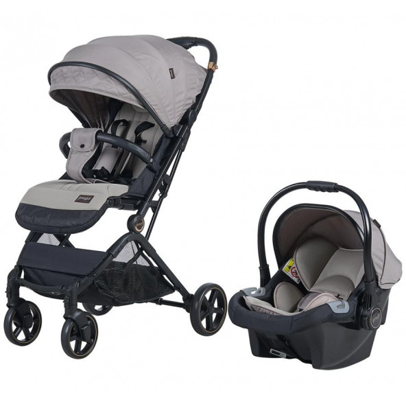 Prego Solo 2032 Travel Sistem Bebek Arabası Bej