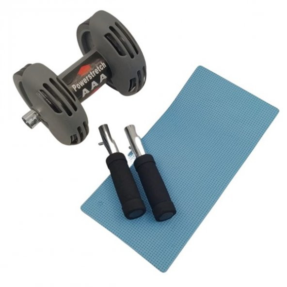 BUFFER® Karın Kası Çalıştırıcı Fitness Egzersiz Spor Aleti Power Stretch Roller