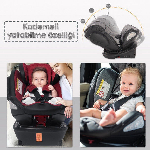 Lorelli Aviator 0-36 Kg İsofix Oto Koltuğu Koyu Gri - 6