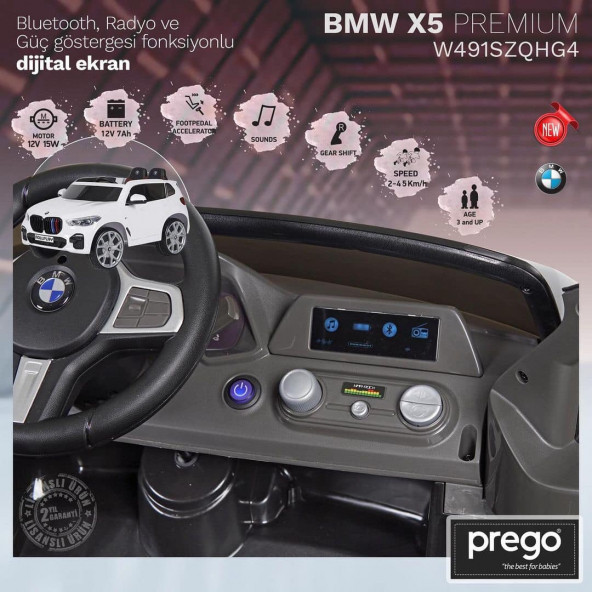 RollPlay Bmw X5 Premium 12V Akülü Araba / Siyah - 5