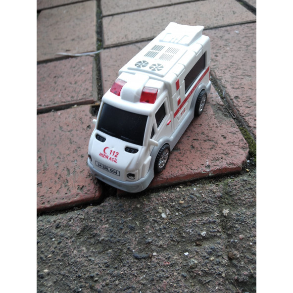 kücük acıl servis ambulans plastik oyuncak - 2