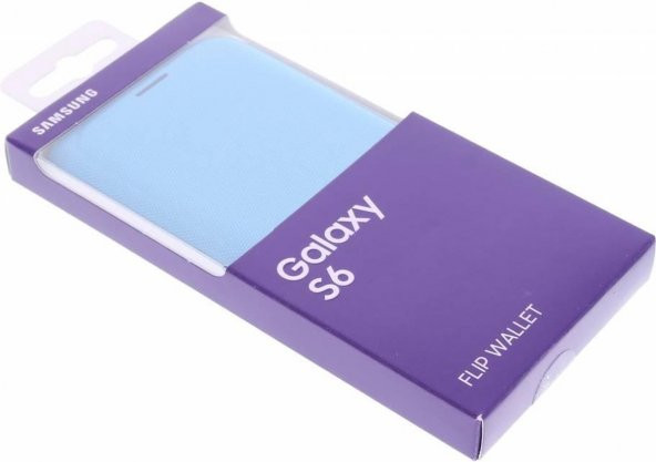 Samsung S6 Kartlıklı Kılıf Tekstil Mavi EF-WG920BLEGWW - 5