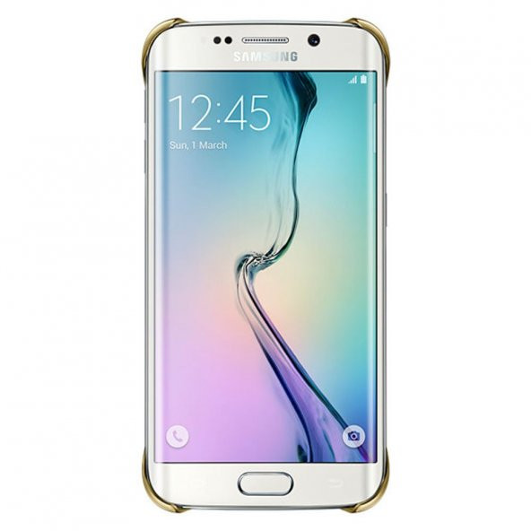 Samsung S6 Edge Koruma Kapağı Şeffaf Altın EF-QG925BFEGWW - 2