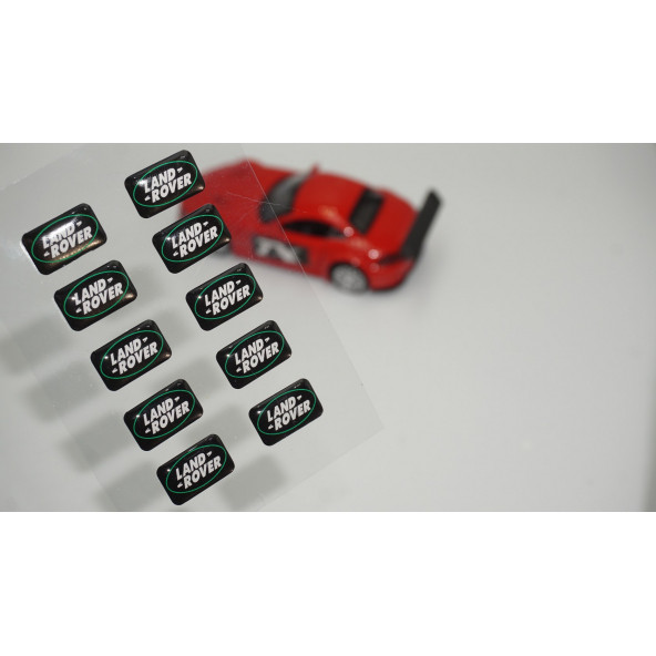 Land Rover Logo 3D Cam Açma Torpido Konsol Ayna Çıkartma Seti