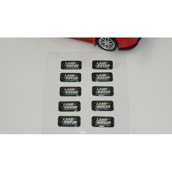 Land Rover Logo 3D Cam Açma Torpido Konsol Ayna Çıkartma Seti - 2