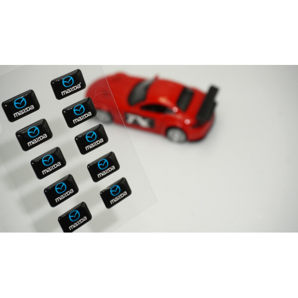 Mazda Logo 3D Cam Açma Torpido Konsol Ayna Çıkartma Seti ürün görseli