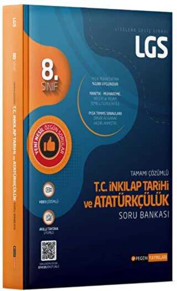Pegem LGS 8. Sınıf TC İnkılap Tarihi ve Atatürkçülük Soru Bankası
