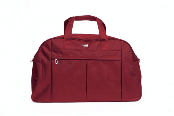 8055 Bordo Orta Boy Seyahat Ve El Çantası.12.MODA.CACZ.PÖ.