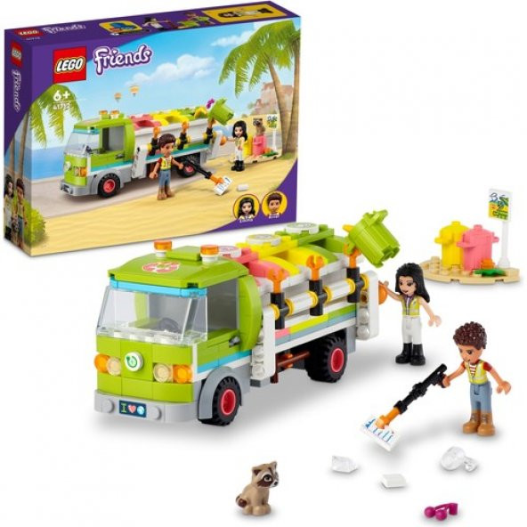 LEGO® Friends Geri Dönüşüm Kamyonu 41712 - 6 Yaş ve Üzeri Çocuklar Için Oyuncak Çöp Kamyonu Yapım Seti (259 Parça) ürün görseli 1