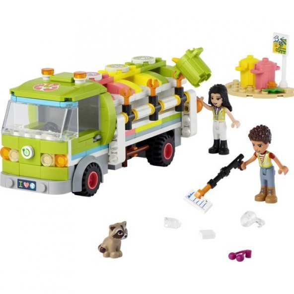 LEGO® Friends Geri Dönüşüm Kamyonu 41712 - 6 Yaş ve Üzeri Çocuklar Için Oyuncak Çöp Kamyonu Yapım Seti (259 Parça) - Resim 2