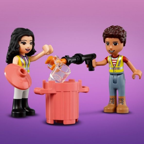 LEGO® Friends Geri Dönüşüm Kamyonu 41712 - 6 Yaş ve Üzeri Çocuklar Için Oyuncak Çöp Kamyonu Yapım Seti (259 Parça) - Resim 6