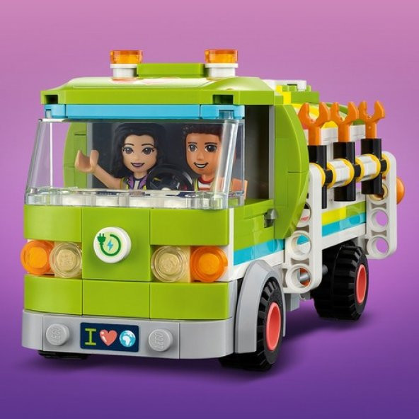 LEGO® Friends Geri Dönüşüm Kamyonu 41712 - 6 Yaş ve Üzeri Çocuklar Için Oyuncak Çöp Kamyonu Yapım Seti (259 Parça) - Resim 7