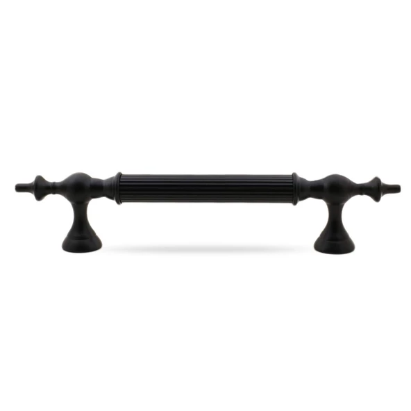 Çukurca Sürgülü Kapı Çekme Kolu Tutma Kulpu Kulbu Çelik Dış Kapı Tutamağı Kol Mat Siyah 22.5 Cm - 4