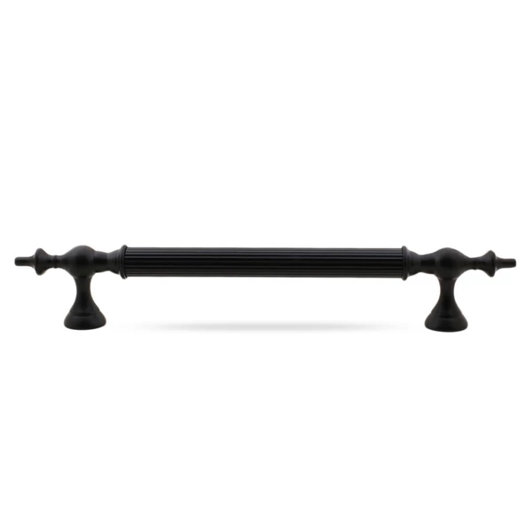 Çukurca Sürgülü Kapı Çekme Kolu Tutma Kulpu Kulbu Çelik Dış Kapı Tutamağı Kol Mat Siyah 50 Cm - 4