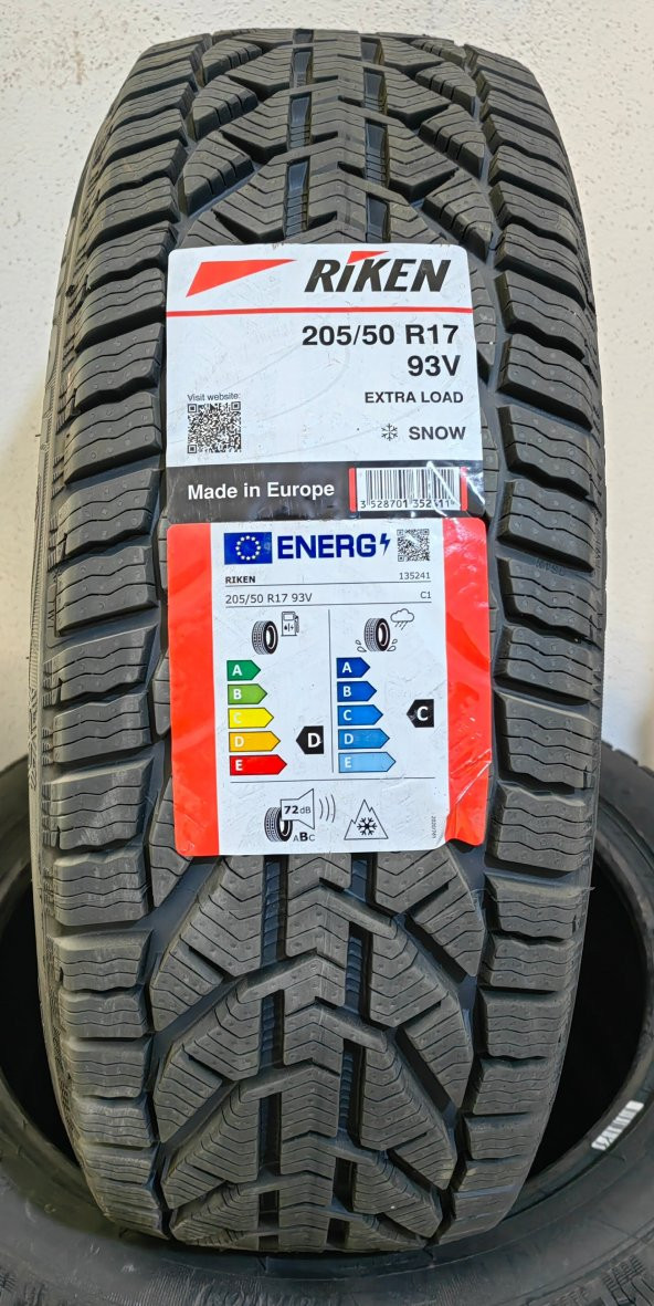 Riken 205/50R17 93V XL Snow Kış Lastiği 2022