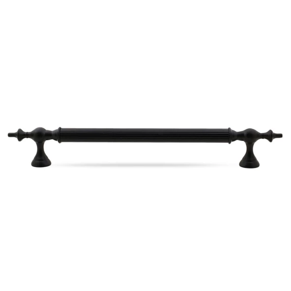 Çukurca Sürgülü Kapı Çekme Kolu Tutma Kulpu Kulbu Çelik Dış Kapı Tutamağı Kol Mat Siyah 70 Cm - 4