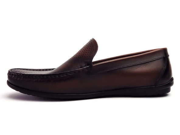 Hatege Pedro Dark Brown Hakiki Deri Erkek Ayakkabı - 2