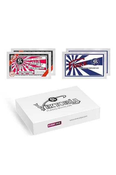 Kumaş Boyası Gül Kurusu 2 Paket+ Fiske Sabitleme 2 Paket ürün görseli 1