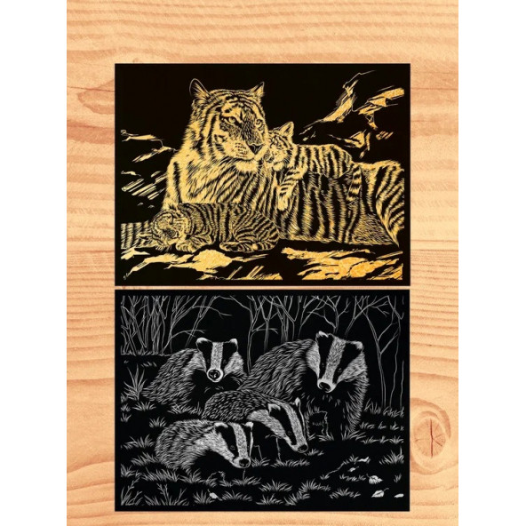 Engraving 18x24 cm (8 in 1) Family