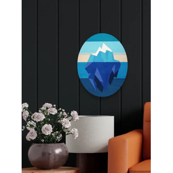 Painting on a wood 450 g. Iceberg - 3