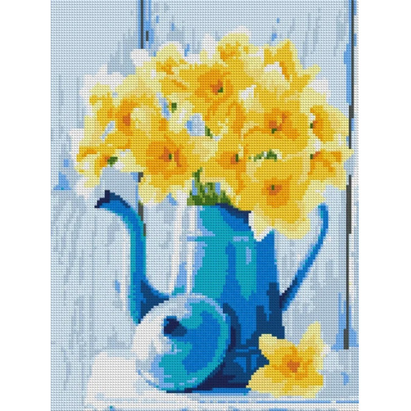 Diamond mosaic 30x40 cm Narcissuses