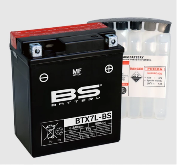 YAMAHA YBR 125  AKÜ YTX7L-BS ürün görseli