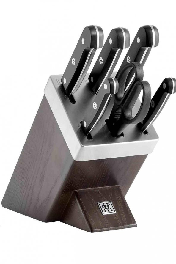 Zwilling Gourmet Kendinden Bilemeli Bıçak Bloklu 7 Parça Bıçak Seti 36133-000-0