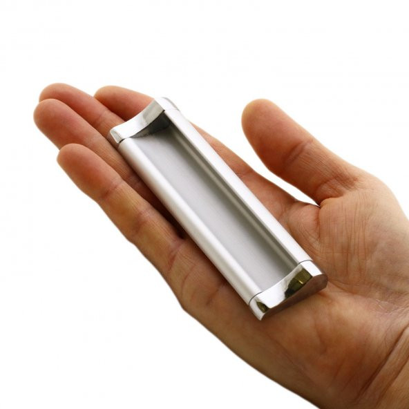 Mobilya Dolap Kapak Çekmece Kulpu Kulbu 96 mm Mat Krom Metal Kulp - 5