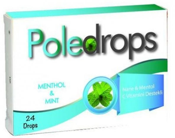 Poledrops Nane Mentol C Vitaminli Drops Pastil 24 Lü 8699956000275
