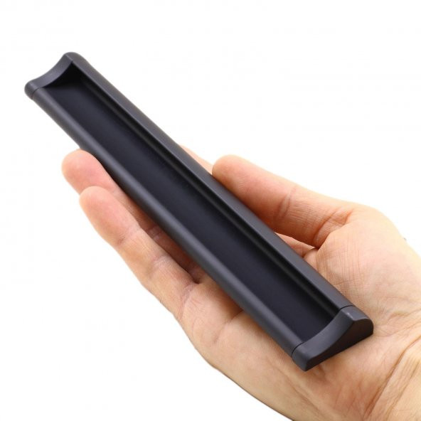 Mobilya Dolap Kapak Çekmece Kulpu Kulbu 192 mm Mat Siyah Metal Kulp - 5