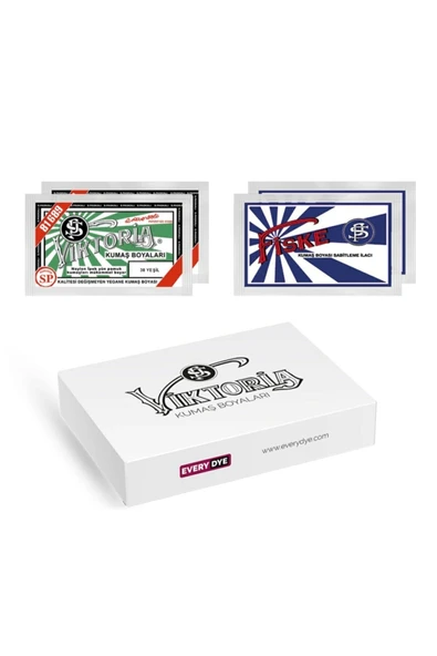 Kumaş Boyası Yeşil 2 Pk + Fiske Sabitleme 2 Pk ürün görseli 1