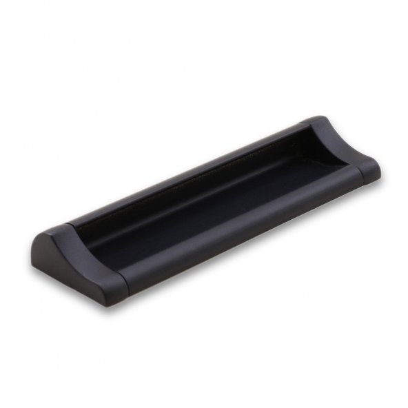 Mobilya Dolap Kapak Çekmece Kulpu Kulbu 128 mm Mat Siyah Metal Kulp - 2